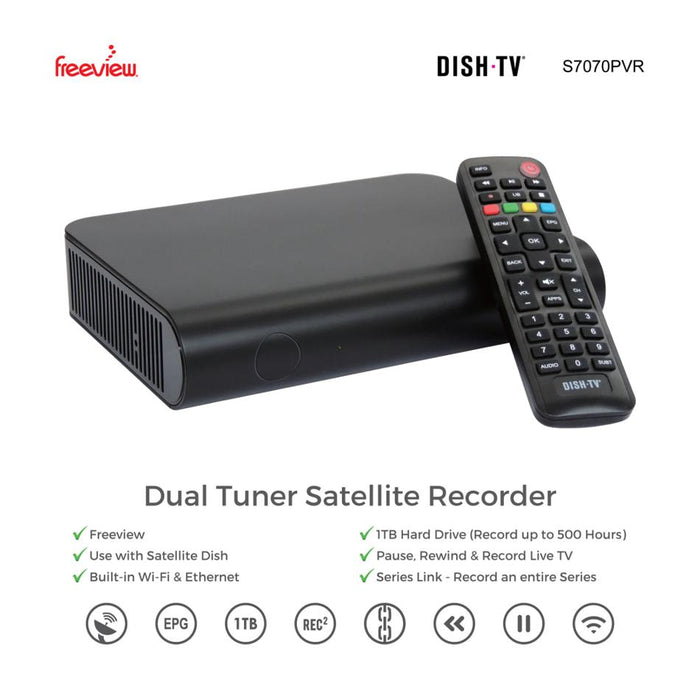 DishTV Dish TV S7070PVR - Satellite Freeview Recorder S7070PVR