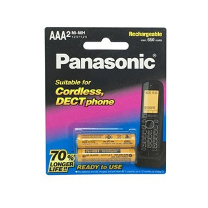 Panasonic Cordless Phone Battery Ni-Mh 1.2V 650Mah - Aaa 2 Pack SB2934