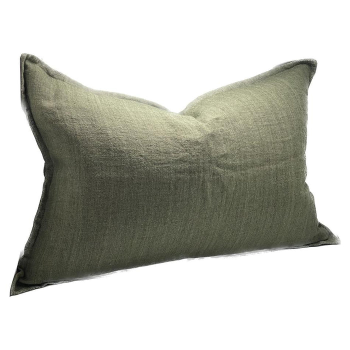 Rembrandt Sanctuary Linen Cushion Cover - Dusty Olive SC9011