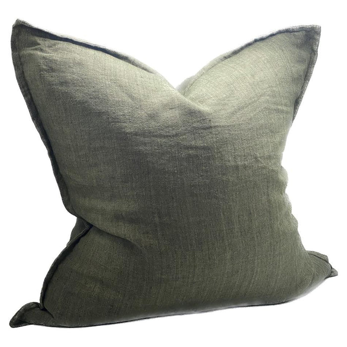 Rembrandt Sanctuary Linen Cushion Cover - Dusty Olive SC9012