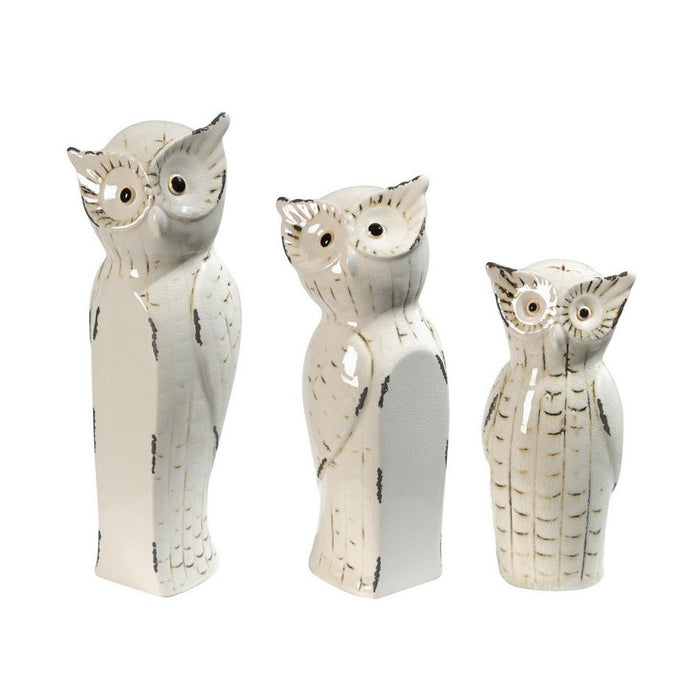 Rembrandt Porcelain Owls S/3 SE2449