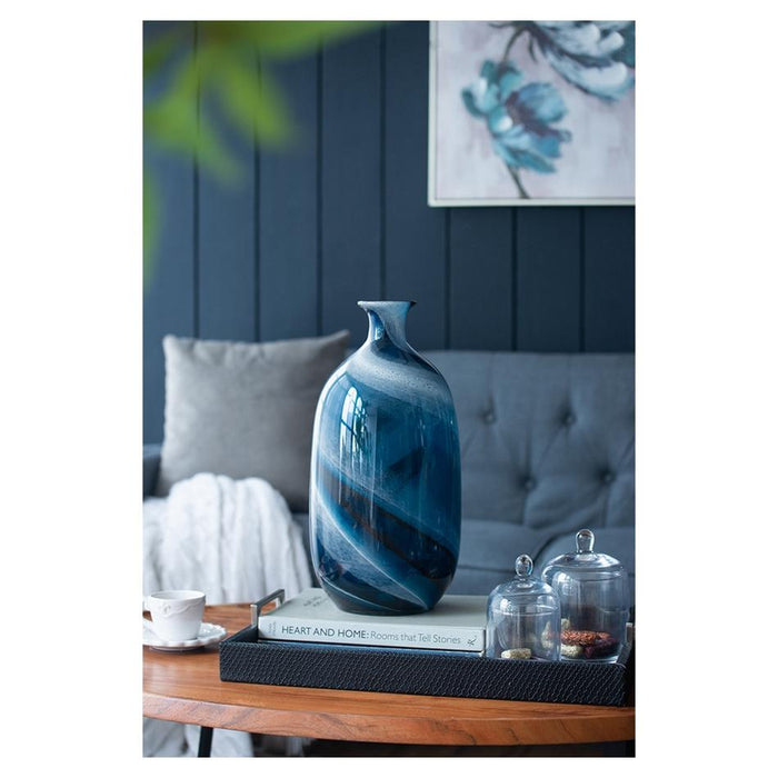 Rembrandt Blue Glass Vase SE2617