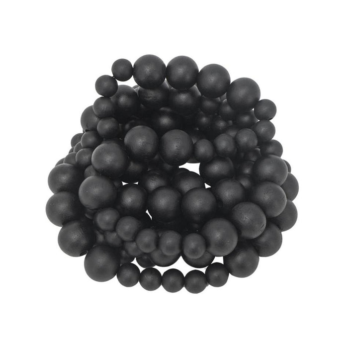 Rembrandt Black Wood Beads SE2649