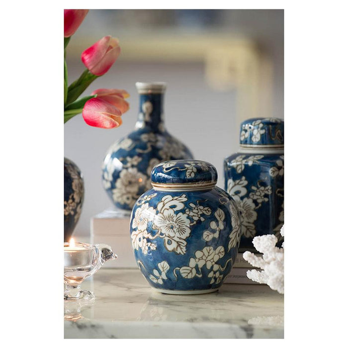 Rembrandt Blue And White Jar And Vase Set/4 SE2674