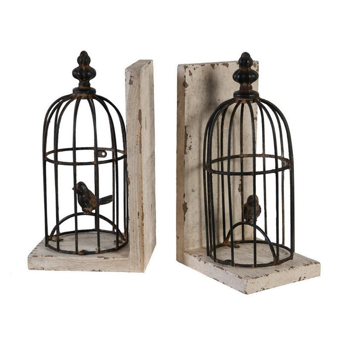 Rembrandt Bird In Cage Bookends SE2686