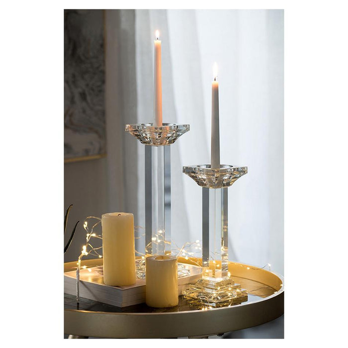 Rembrandt Crystal Pillar Candle Holder SE2768