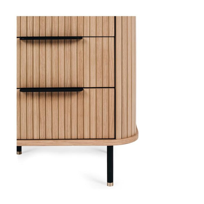 Furniture By Design Anders Bedside 3drw (Natural Oak) SHABS3O