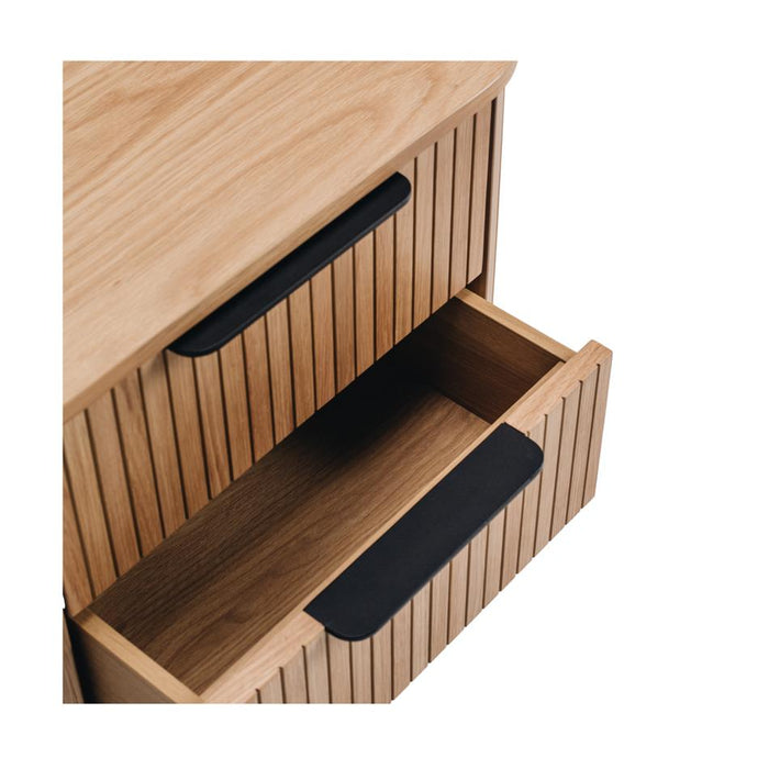 Furniture By Design Anders Bedside 3drw (Natural Oak) SHABS3O