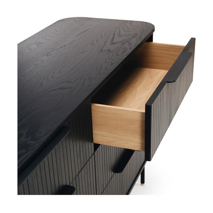 Anders Dresser 6 drawers (Black Oak)