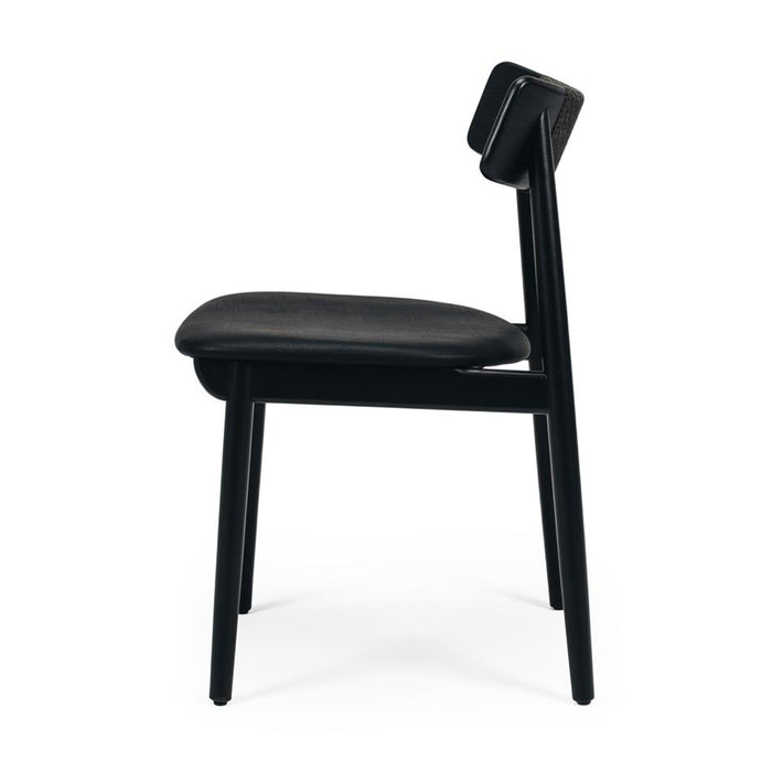 Niles Black Oak Dining Chair-3