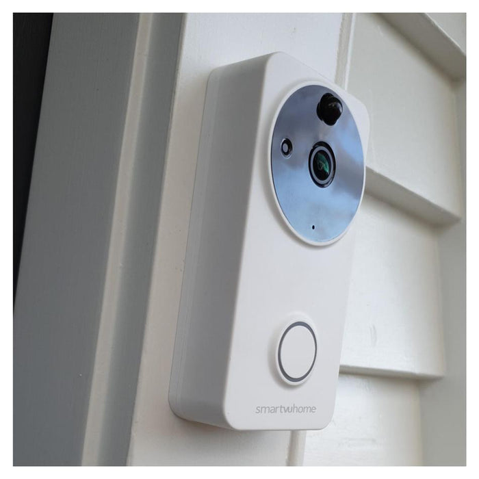 DishTV SmartVU Home Smart Camera Doorbell (White) SHWDB2