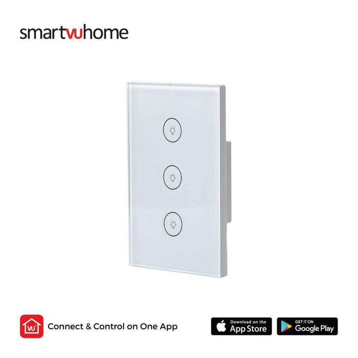 DishTV SmartVU Home Smart Touch Light Switch - Triple SHWSW3
