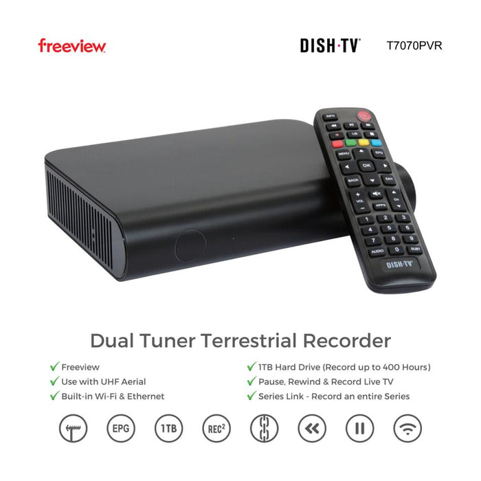 DishTV Dish TV T7070PVR - Terrestrial Freeview Recorder T7070PVR