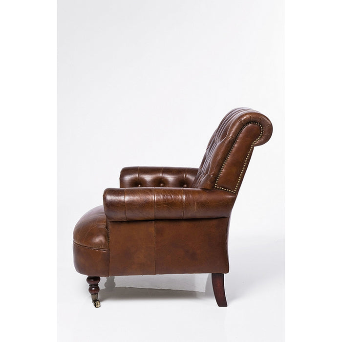 Rembrandt Leather Vintage Cigar Occasional Chair AF2276