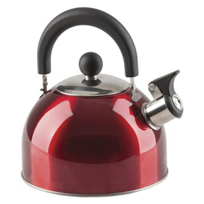 Red Stainless Steel Whistling Kettle 2L TCC216