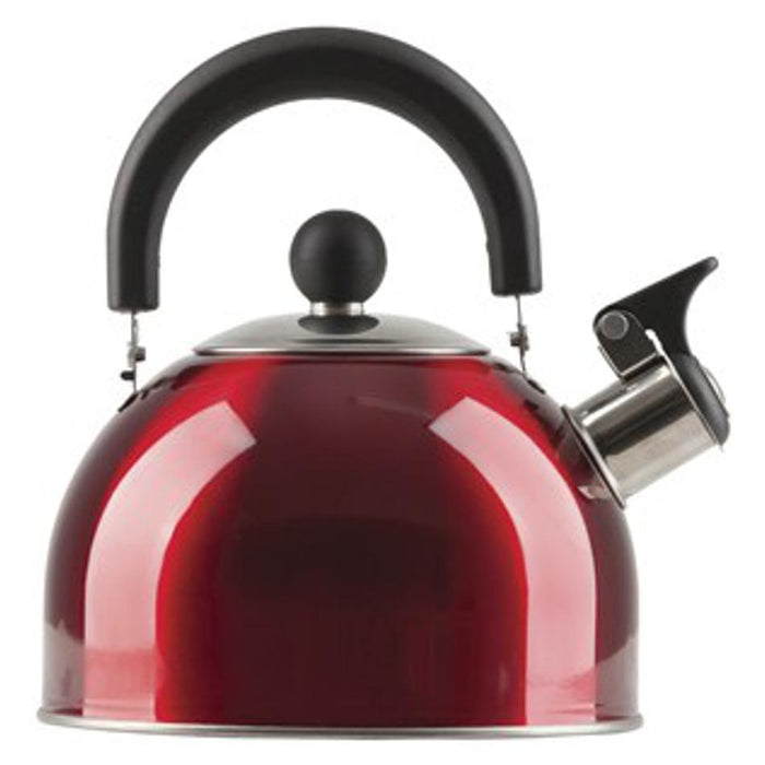 Red Stainless Steel Whistling Kettle 2L TCC216