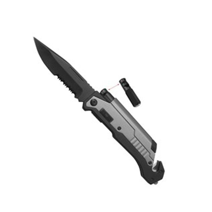Multi Function Survival Knife With Whistle And Fire Starter TH1960