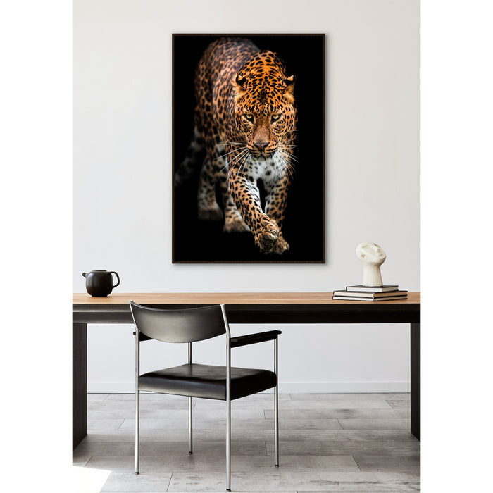 Rembrandt Jaguar Framed Canvas Art HK9041