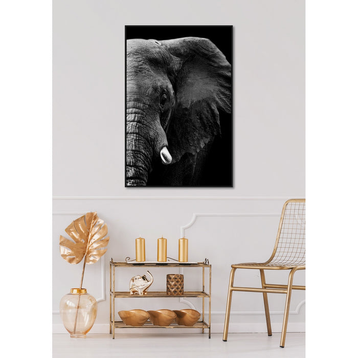 Rembrandt Elephant Framed Canvas Art HK9055