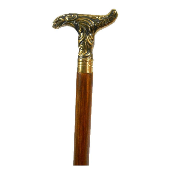 Rembrandt Wooden Walking Stick W/ Brass Handle TK1213