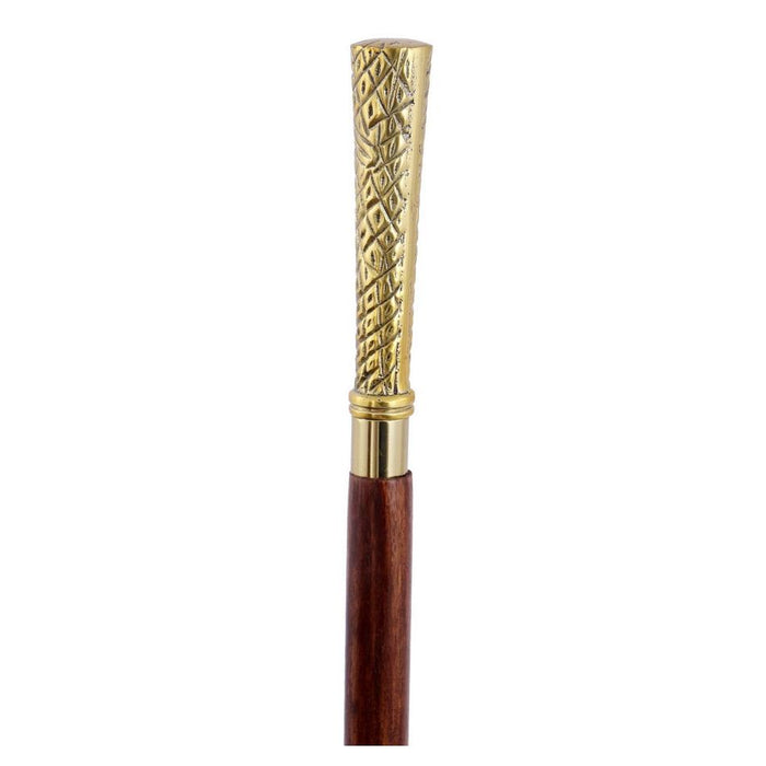 Rembrandt Wooden Walking Stick W/ Brass Handle TK1215