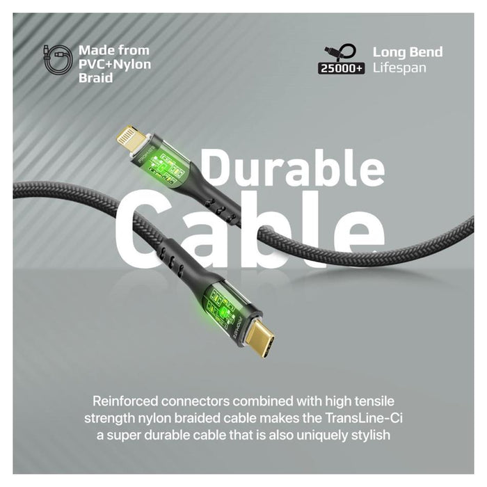 Promate 1.2M Usb-C To Lightning Cable TRANSLINE-CI.BLK