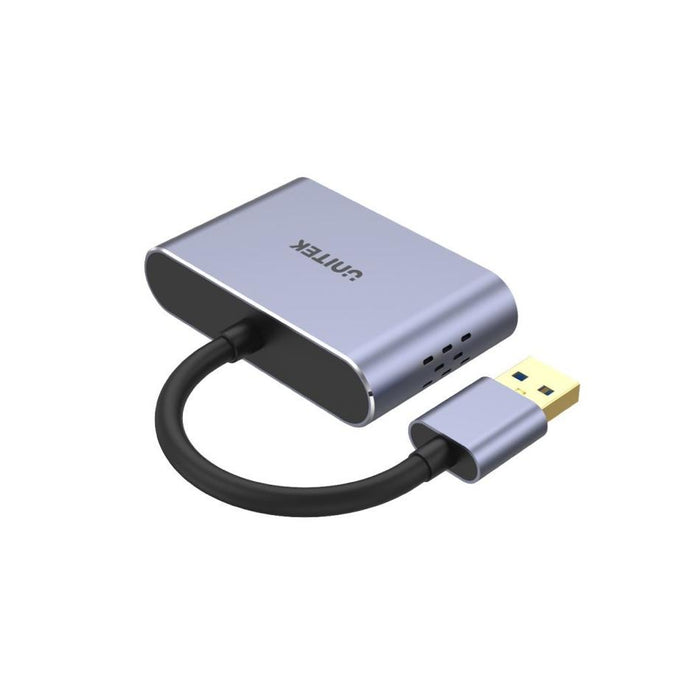 Unitek Usb-A To Hdmi 2.0 & Vga Adapter With Dual Monitor Support.