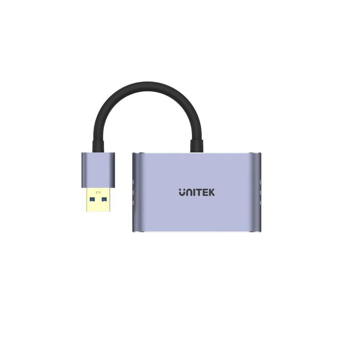 Unitek Usb-A To Hdmi 2.0 & Vga Adapter With Dual Monitor Support.