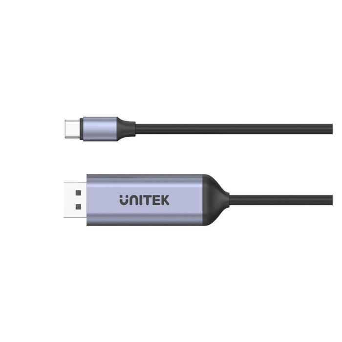 Unitek 1.8M Usb-C Displayport 1.4 Cable In Aluminium Housing.