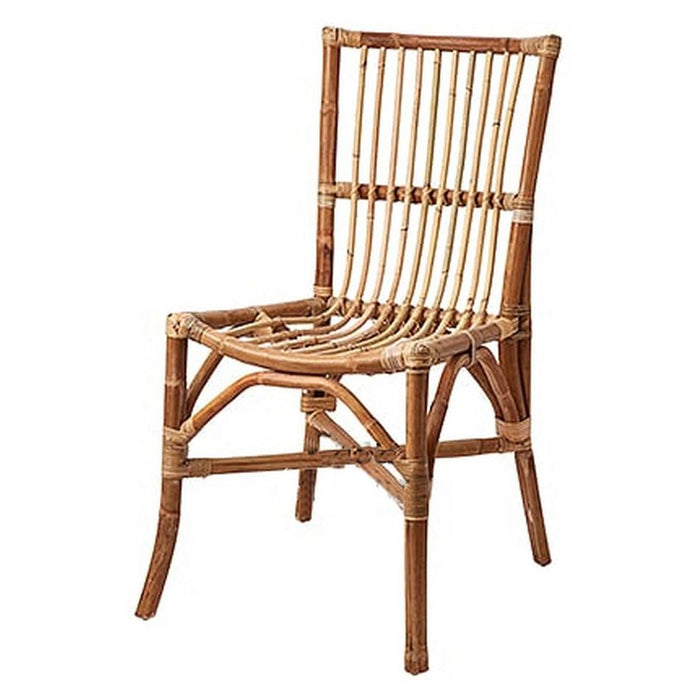 Rembrandt Rattan Dining Chair W/White Canvas Seat VC9015