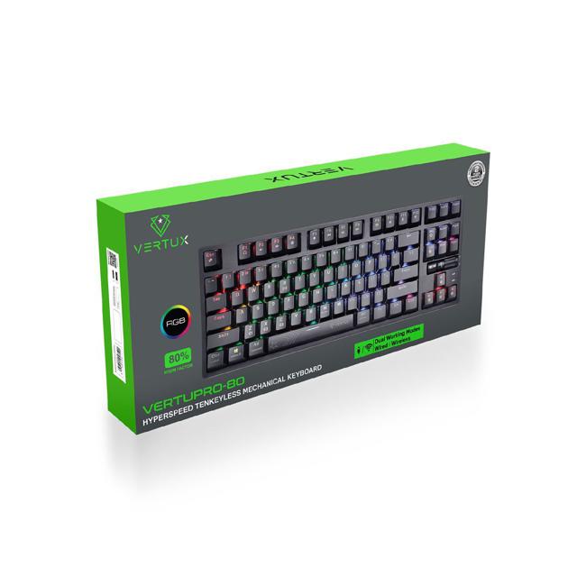 Vertux Hyperspeed Mechanical Gaming Keyboard. Rgb Led Backlit