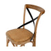 Villa Smoked Oak X-Back Chair with Rattan Seat 5