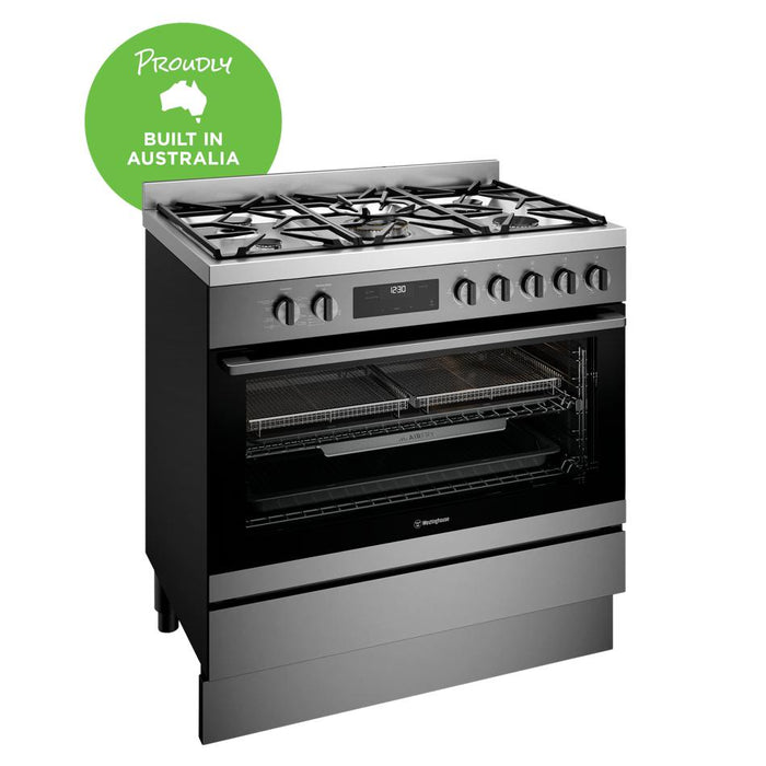 Westinghouse 90cm Dual Fuel Freestanding Oven with AirFry WFE9516DD