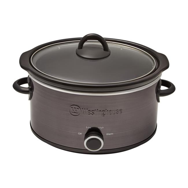 Westinghouse 3.5L Slow Cooker Black Stainless WHSC09KS