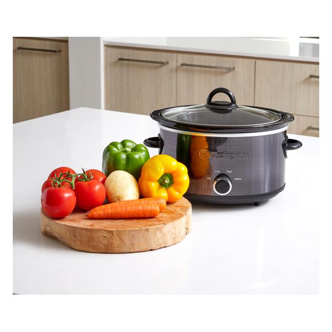 Westinghouse 3.5L Slow Cooker Black Stainless WHSC09KS