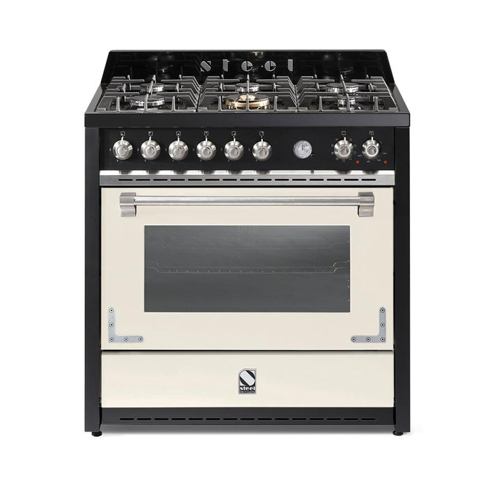 Steel Oxford 90cm Gas/Electric Freestanding Cooker X9F-6-NF_2