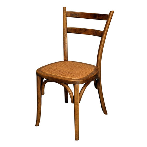 Slat Back Rattan Bentwood Dining Chair