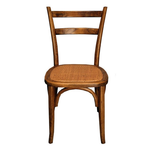 Slat Back Rattan Bentwood Dining Chair-2