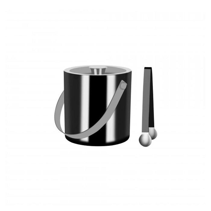 Zanzi Double Wall Ice Bucket with Tongs - Gunmetal Z1001