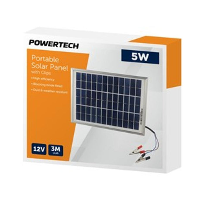 Electus 12V 5W Solar Panel With Clips ZM9049