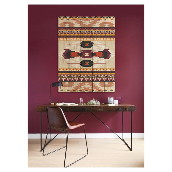 Rembrandt 1103577 Wood Panel Art - Tribal Weave Iv ZP1039