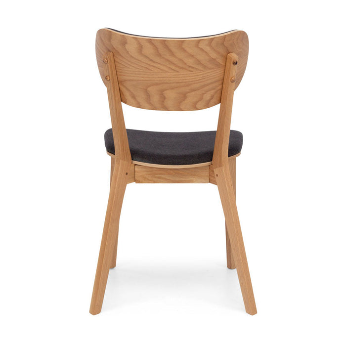 Zurich Mid-Grey Oak Dining Chair 4