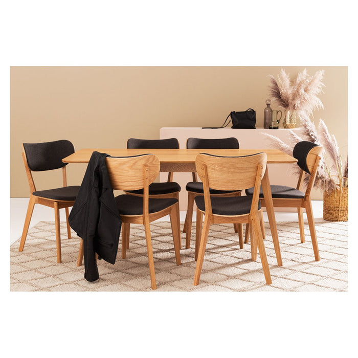 Zurich Mid-Grey Oak Dining Chair lifestyle 2