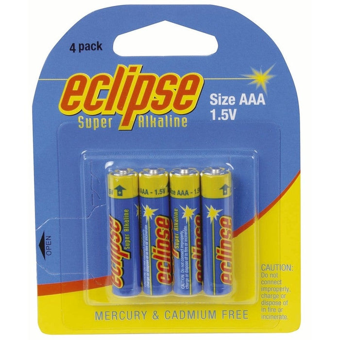 AAA Alkaline Eclipse Battery - Pk 4 - Folders