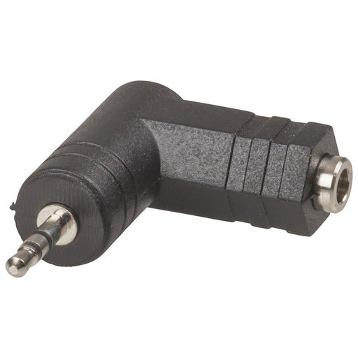 Adaptor 3.5mm Socket - 2.5mm Stereo Plug Right Angle - Folders