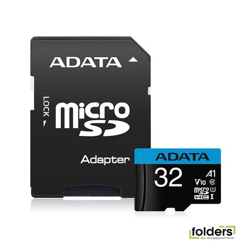 ADATA Premier microSDHC UHS-I A1 V10 Card 32GB + Adapter - Folders