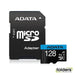 ADATA Premier microSDXC UHS-I A1 V10 Card 128GB + Adapter - Folders
