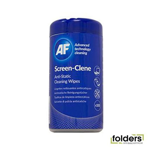 AF Screen-Clene Wipes Tub of 100 - Folders