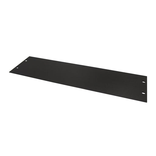 Aluminium 132mm (3U) Rack Cabinet Panel - Black Finish - Folders