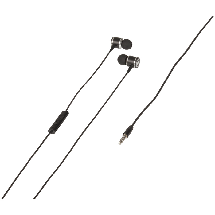 Aluminium Stereo Earphones with Microphone and Volume Control - Folders